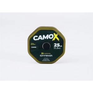 Šnúrka stužená Connexion CamoX Stiff Coated 20m 35lb